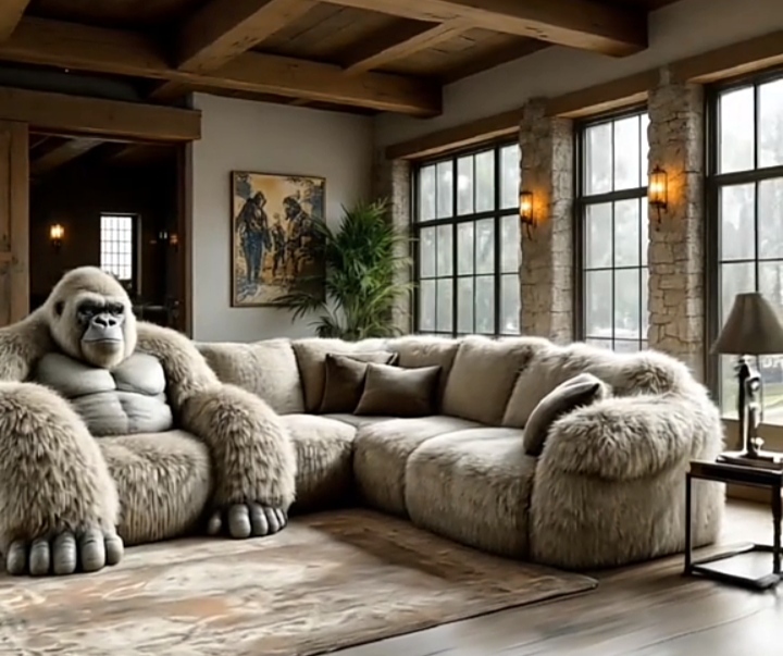Gorilla Luxury Plush Sofa Set